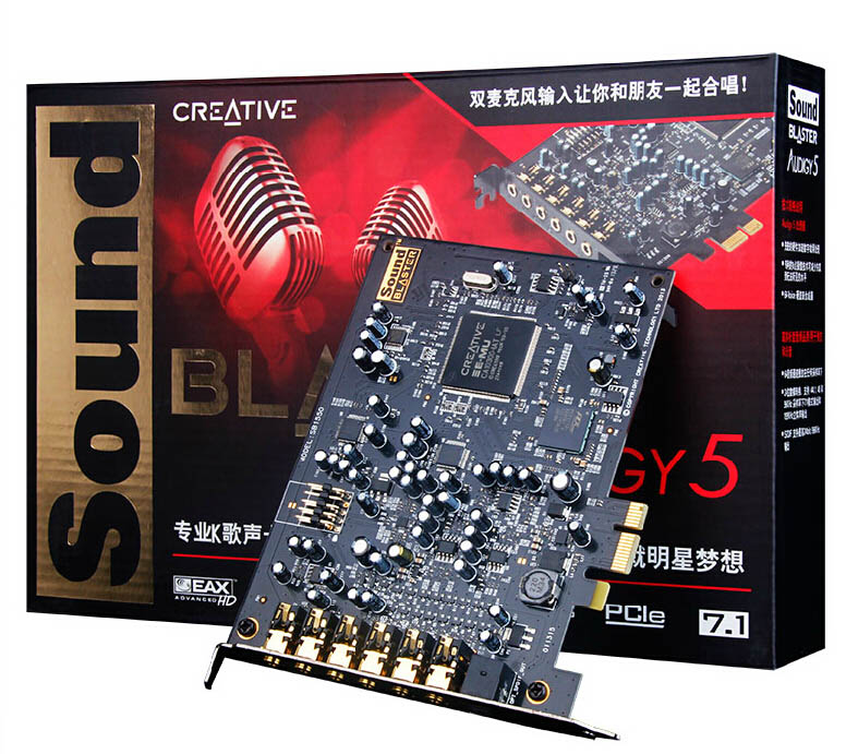创新7.1 A5台式电脑PCI-E小槽声卡